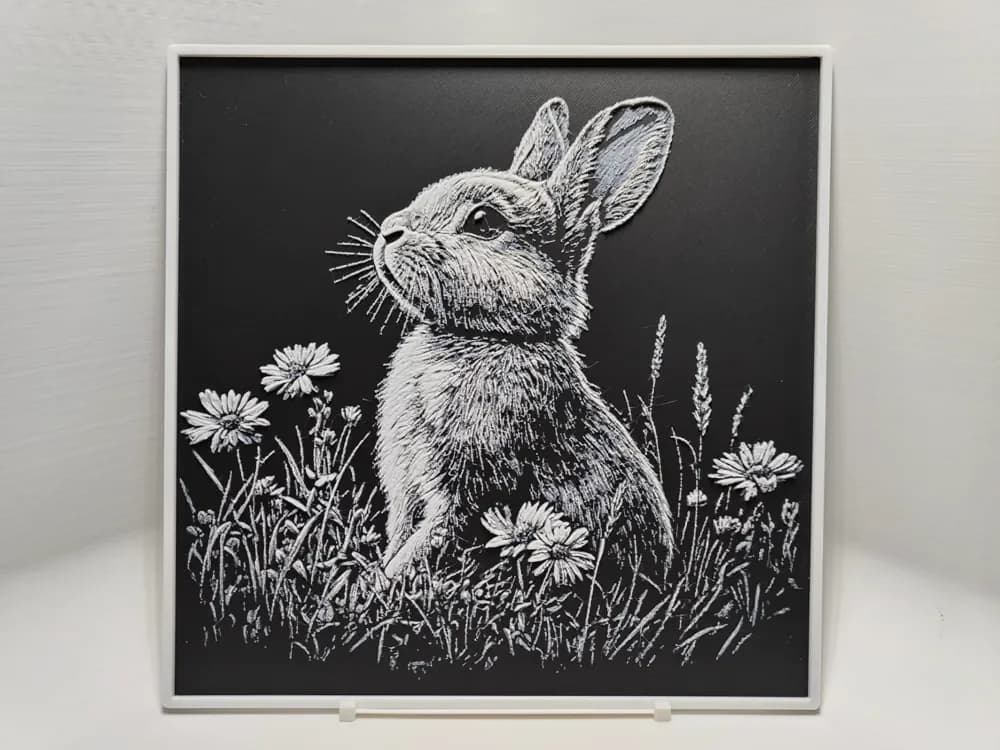 Rabbit - Hueforge by BeaN HueForge model: Rabbit - Hueforge by BeaN