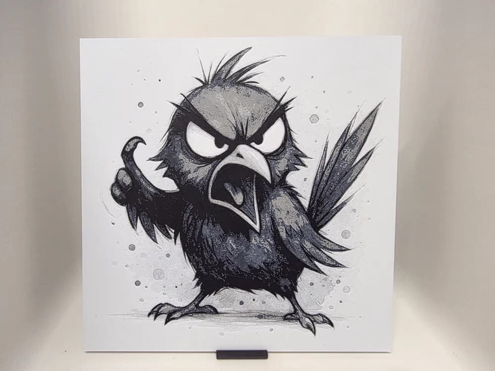 Loud-Mouthed Crow Hueforge by Morganja HueForge model: Loud-Mouthed Crow Hueforge by Morganja