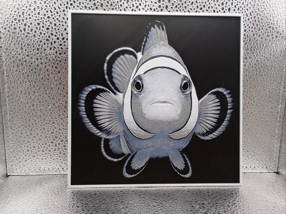 Clownfish – Hueforge by Borishotch Industries HueForge model: Clownfish – Hueforge by Borishotch Industries