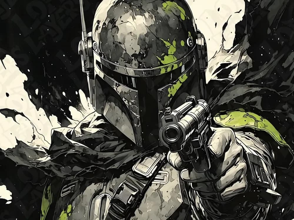 The Mandalorian Hueforge by LoFi Layers HueForge model: The Mandalorian Hueforge by LoFi Layers