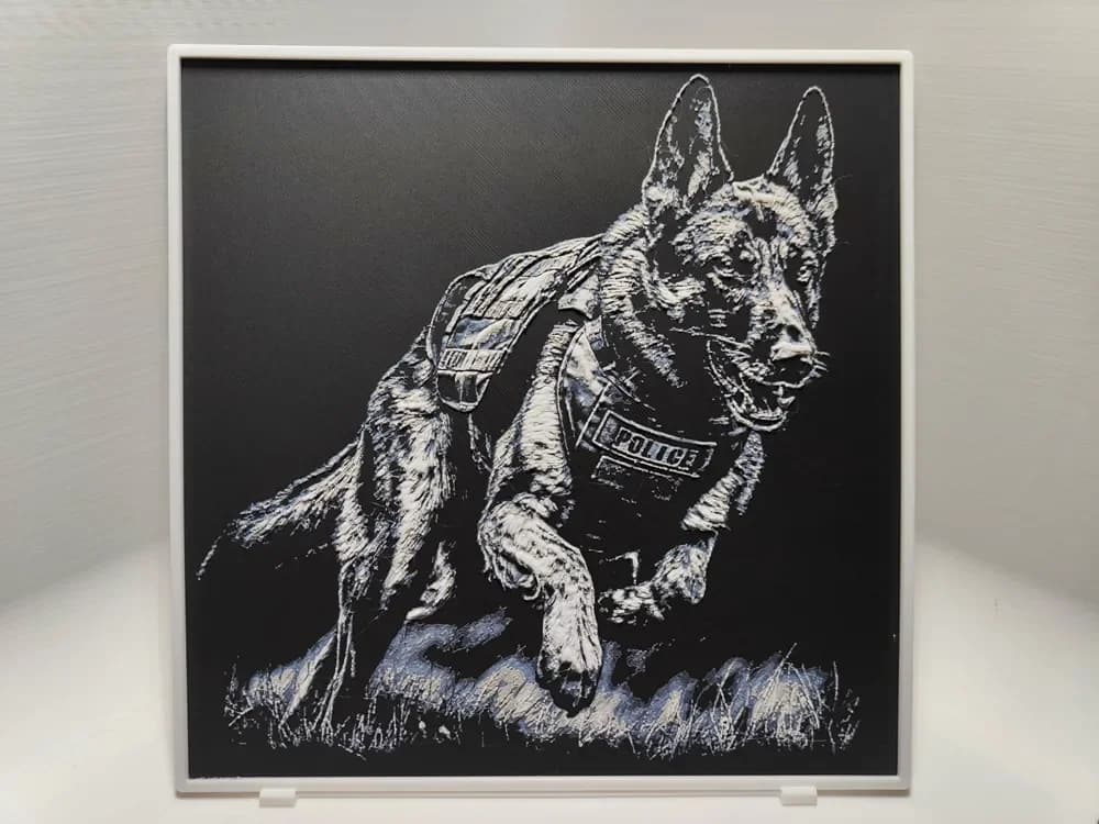 HueForge model: German Shepherd - K9 - Hueforge by BeaN