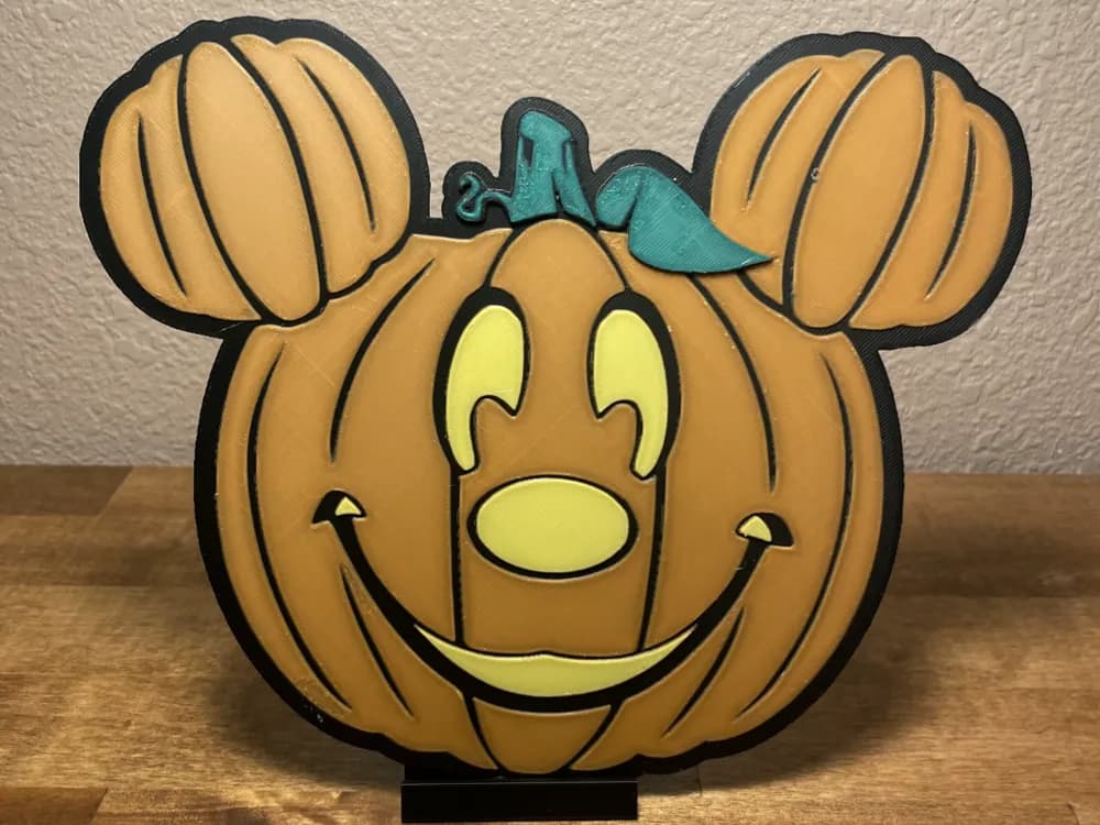 Hueforge - Disney - Mickey Jack O Lantern by Cloudy Nostalgia HueForge model: Hueforge - Disney - Mickey Jack O Lantern by Cloudy Nostalgia