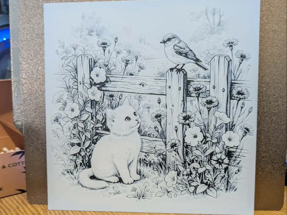 cat garden - 2 colour hueforge cat garden - 2 colour hueforge