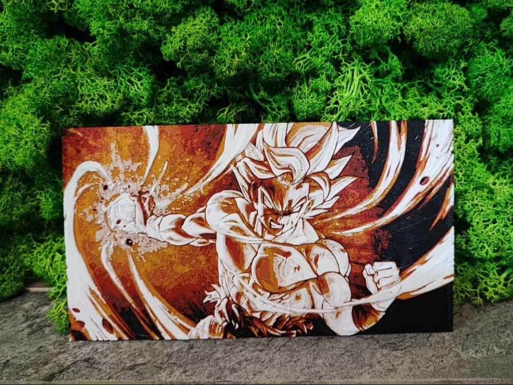 Goku Epic by Garuda3D HueForge model: Goku Epic by Garuda3D