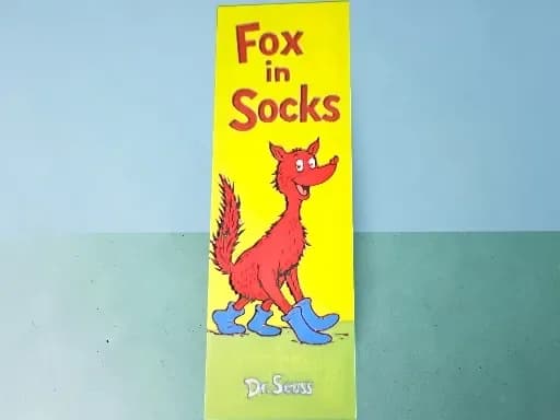 Fox in Socks Dr Suess 50mm by 150mm Bookmark by MythicHue's HueForge model: Fox in Socks Dr Suess 50mm by 150mm Bookmark by MythicHue's