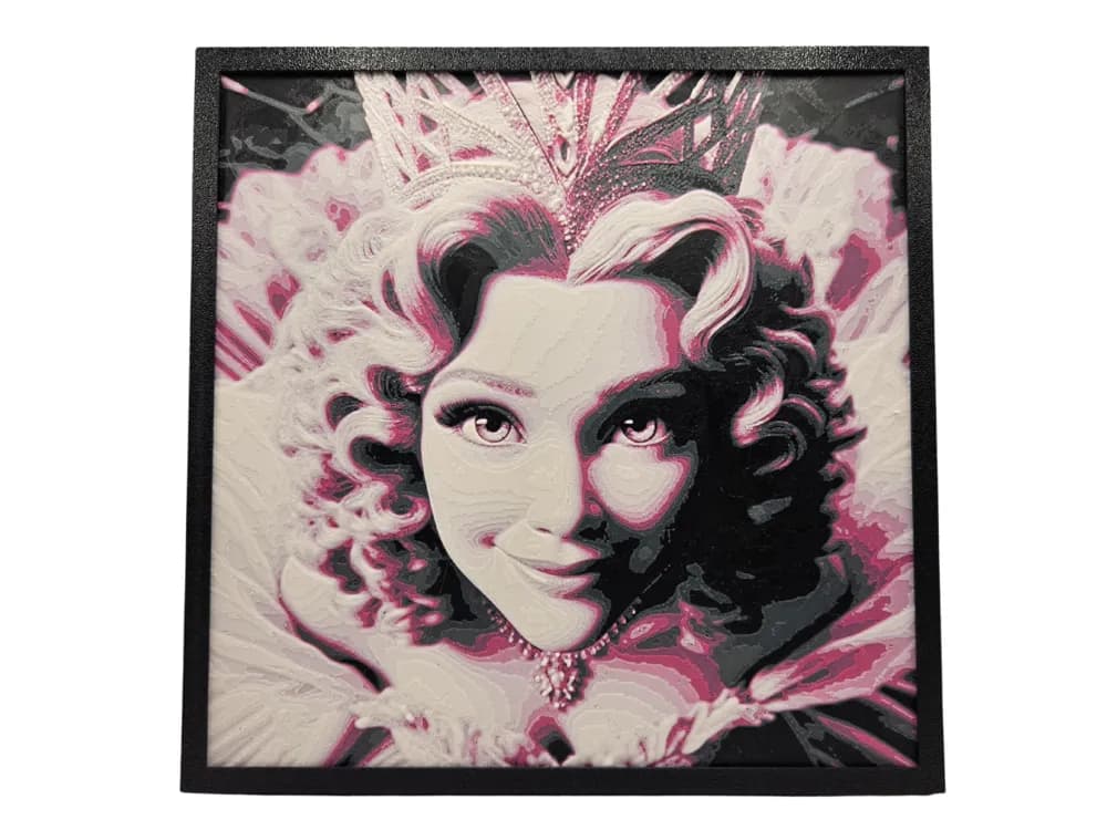 HueForge model: Glinda The Good Witch by BusyKikiBee