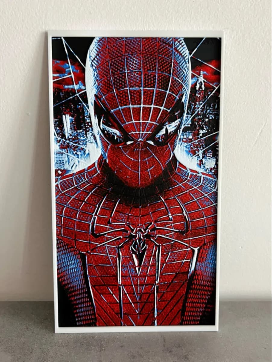 SPIDERMAN HUEFORGE by Giamma933 HueForge model: SPIDERMAN HUEFORGE by Giamma933