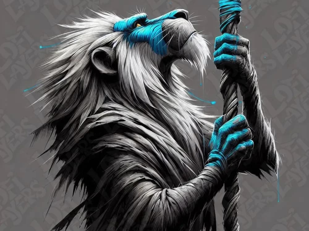 Rafiki Hueforge by LoFi Layers HueForge model: Rafiki Hueforge by LoFi Layers