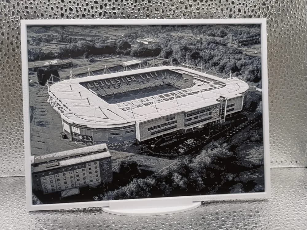 Leicester City - King Power Stadium Hueforge by Borishotch Industries HueForge model: Leicester City - King Power Stadium Hueforge by Borishotch Industries