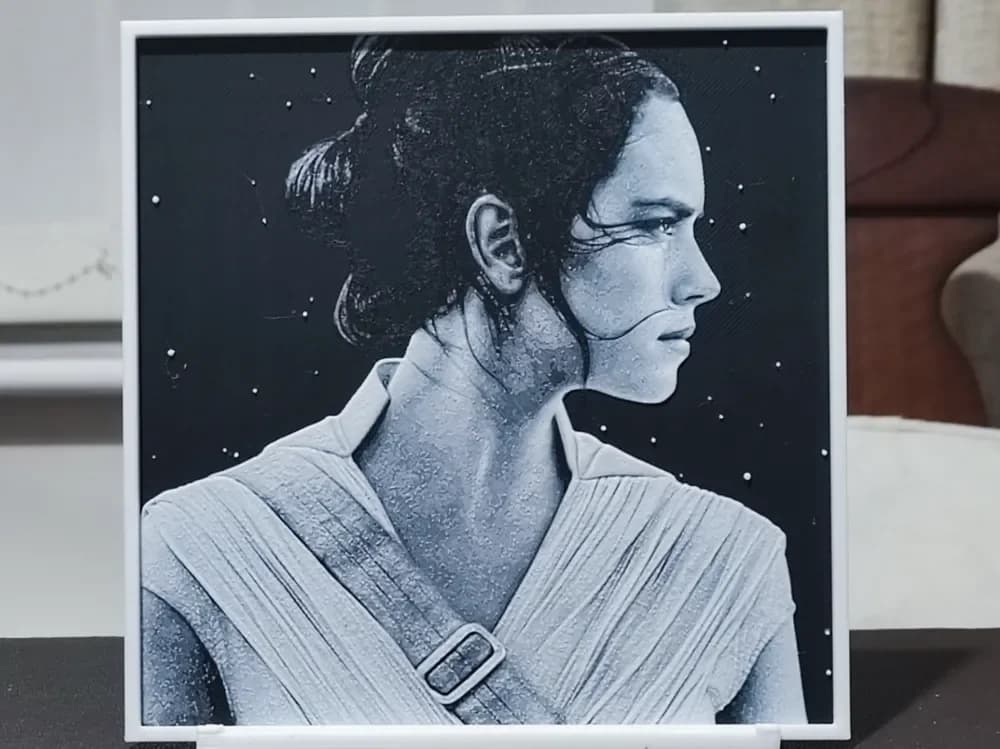 HueForge model: Rey - HueForge 2 Color by BoDad