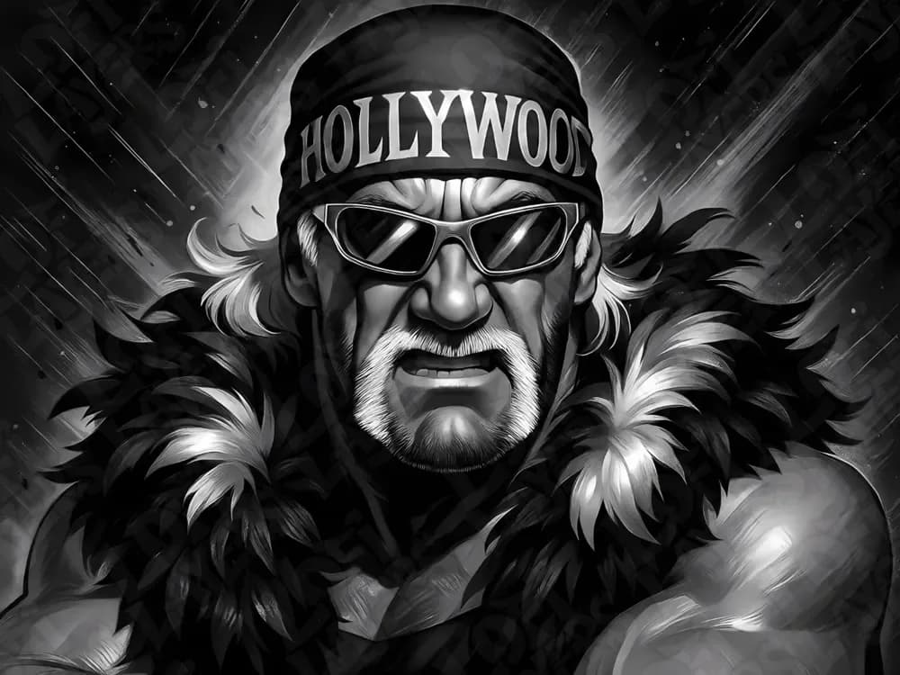 Hollywood Hulk Hogan Hueforge by LoFi Layers HueForge model: Hollywood Hulk Hogan Hueforge by LoFi Layers