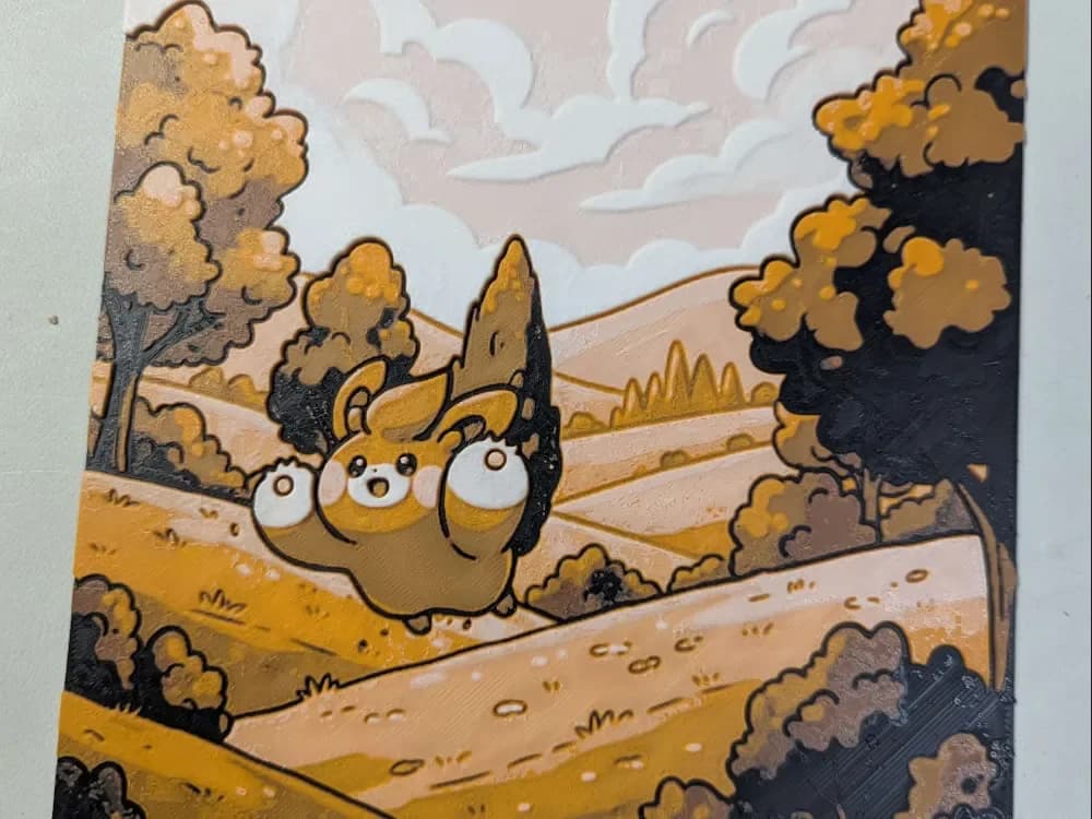 huforge pokemon pohm Pawmi by ZombiePaint3D HueForge model: huforge pokemon pohm Pawmi by ZombiePaint3D