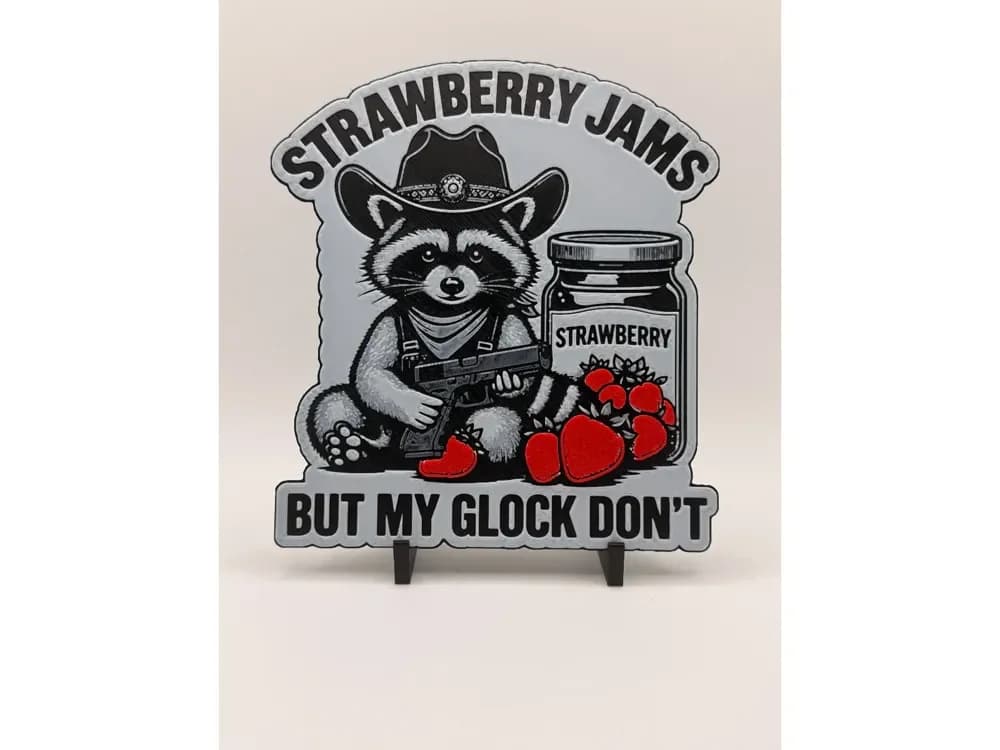 Strawberry Jam Glock Raccoon HueForge Strawberry Jam Glock Raccoon HueForge