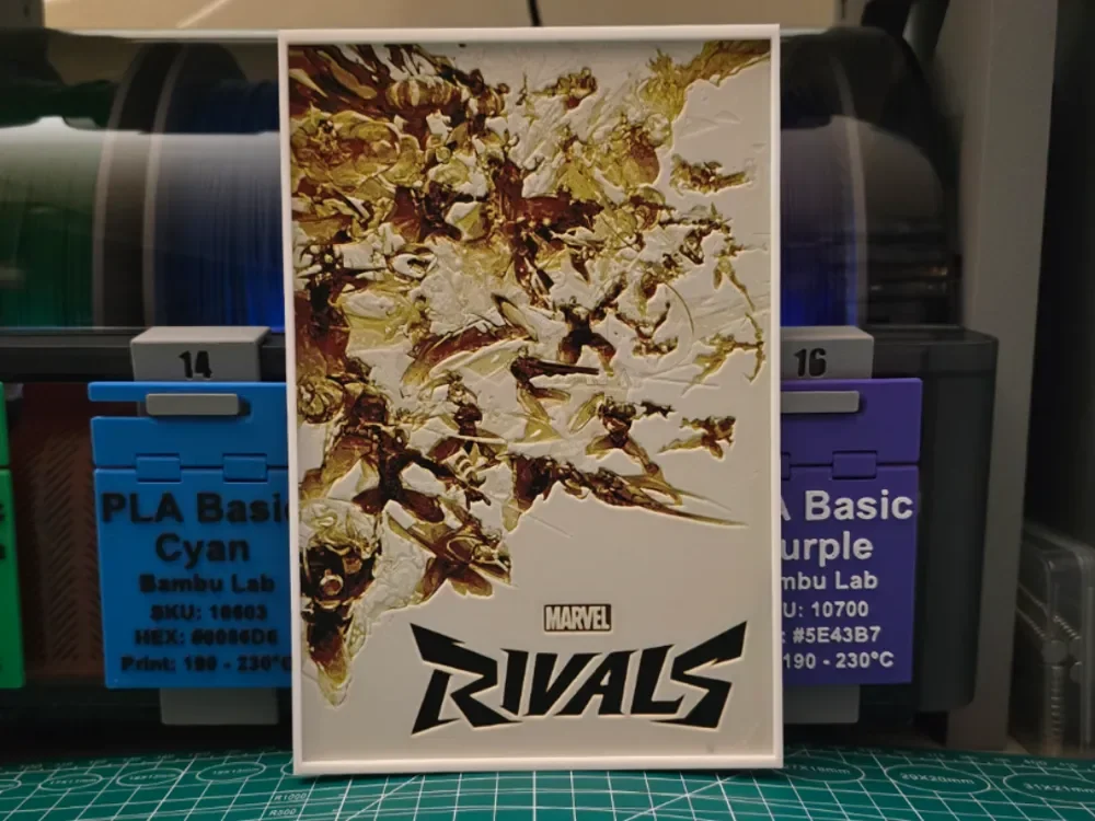 HueForge model: Marvel Rivals Poster - Hueforge Art by Lumpy3D