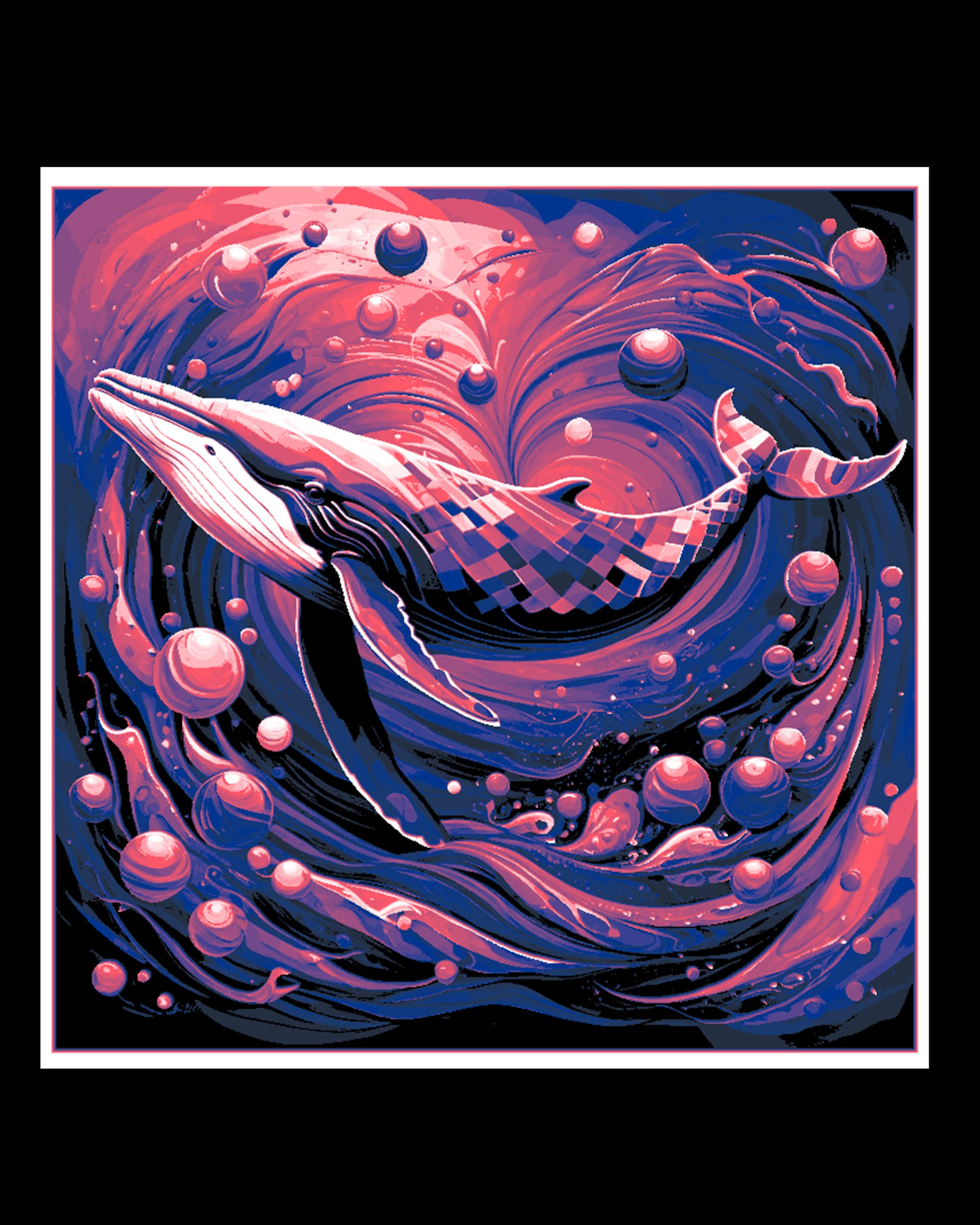 Wall art - Fantasy Ocean Scene with the Queen Whale - Hueforge by BooneCo3d HueForge model: Wall art - Fantasy Ocean Scene with the Queen Whale - Hueforge by BooneCo3d