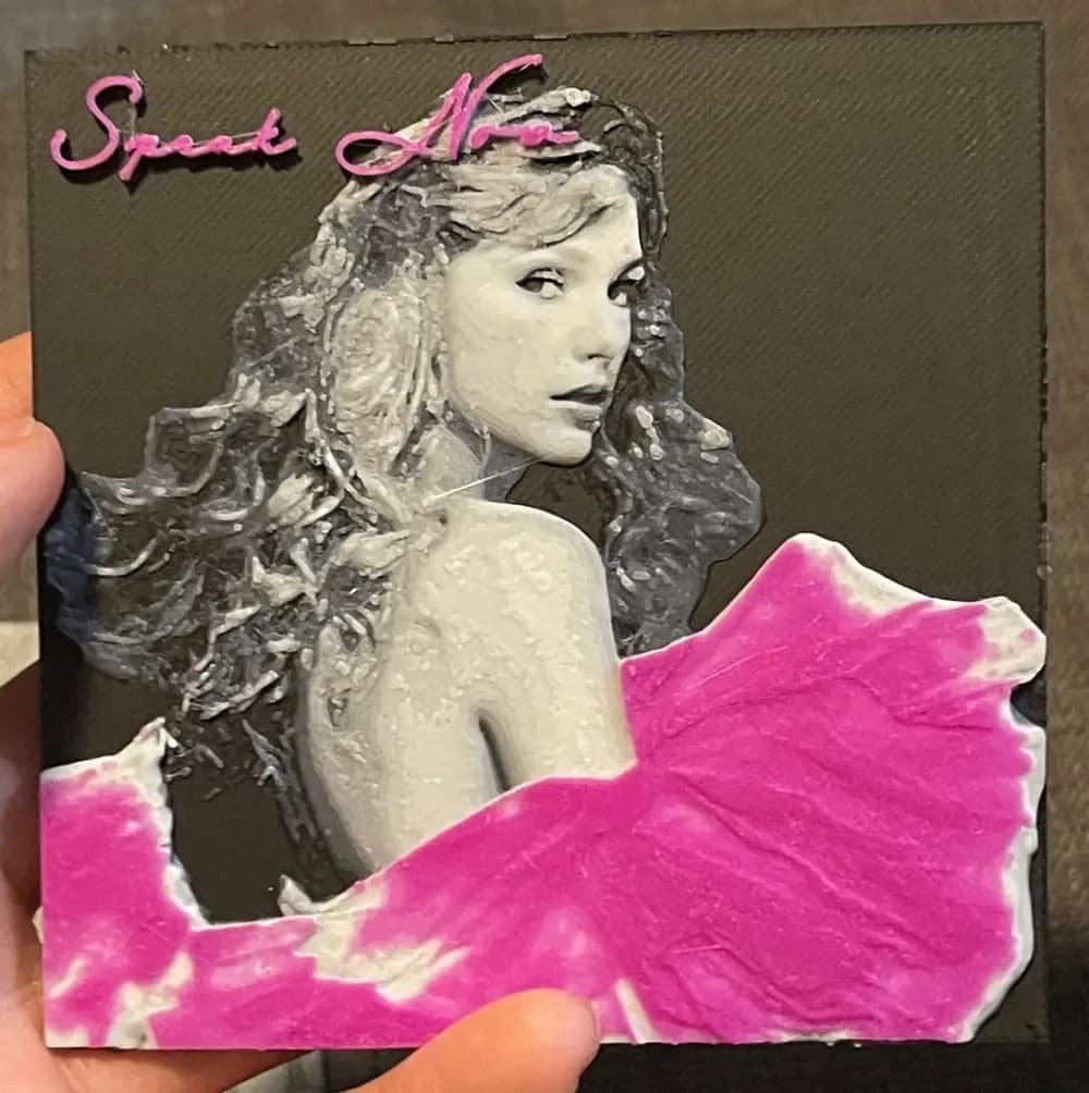 Speak Now (Taylors Version) Hueforge Print by cyanidesugar HueForge model: Speak Now (Taylors Version) Hueforge Print by cyanidesugar