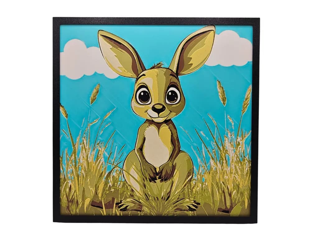Kangaroo - Adorable Animals Collection by BusyKikiBee HueForge model: Kangaroo - Adorable Animals Collection by BusyKikiBee