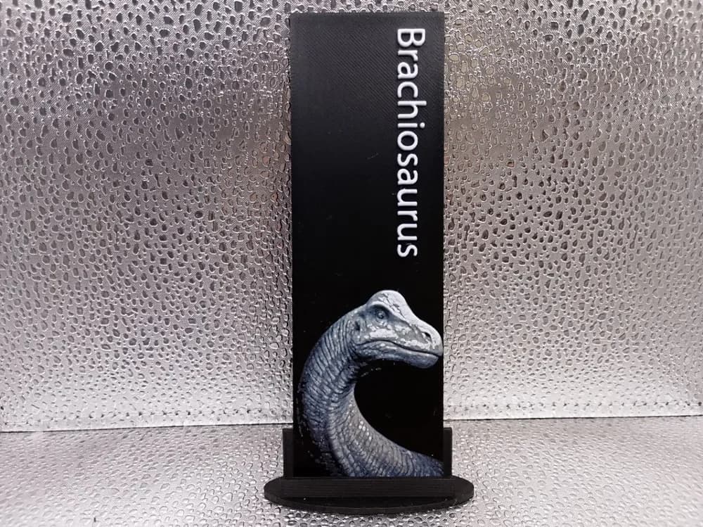 Brachiosaursus Bookmark hueforge by Borishotch Industries HueForge model: Brachiosaursus Bookmark hueforge by Borishotch Industries
