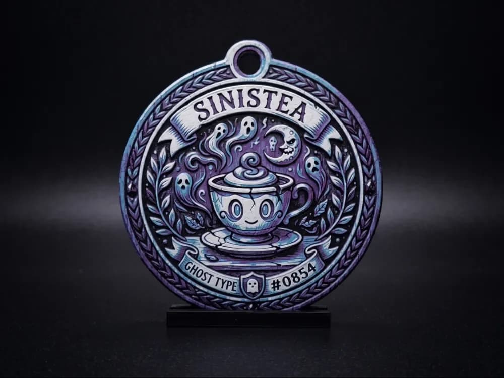 Sinistea #0854 - Pokemon Ornament by LED HueForge model: Sinistea #0854 - Pokemon Ornament by LED