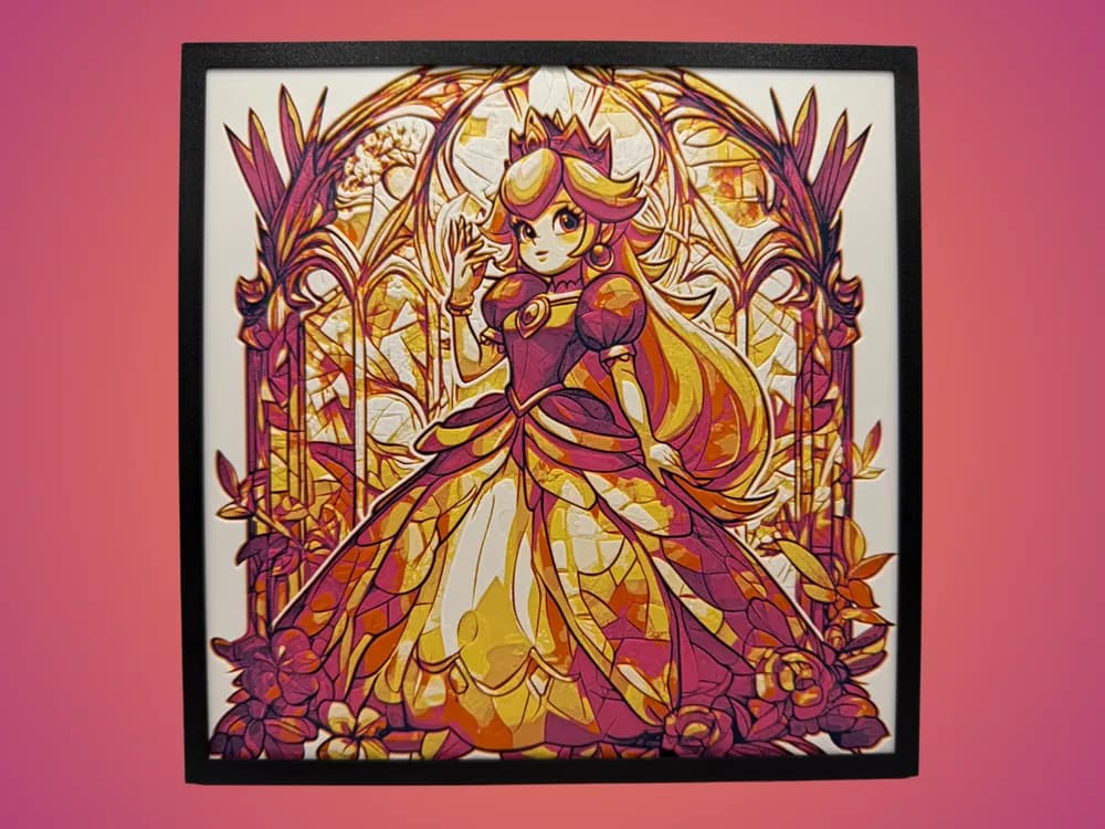 Princess Peach by Canadian Gamer HueForge model: Princess Peach by Canadian Gamer