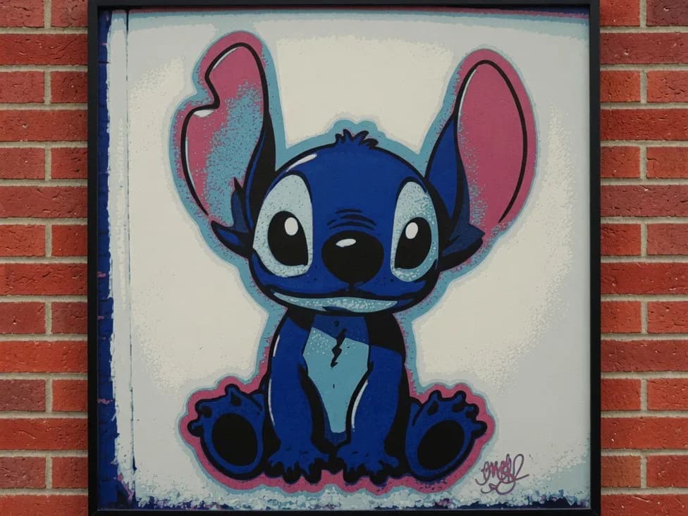 Stitch - Street Art by World of Glt 3d HueForge model: Stitch - Street Art by World of Glt 3d