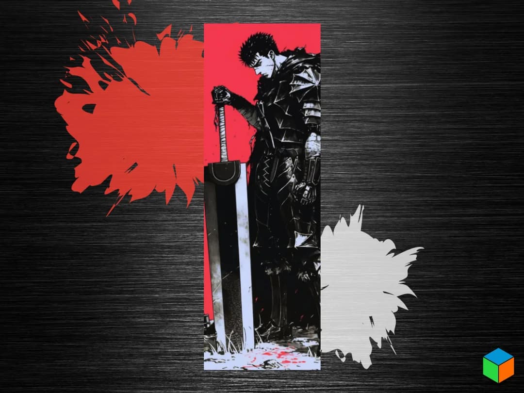 ⚔️ GUTS — HueForge Bookmark Drop! by 3D Prints By Vic HueForge model: ⚔️ GUTS — HueForge Bookmark Drop! by 3D Prints By Vic