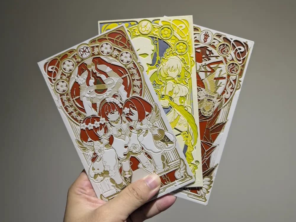 HueForge model: Amphoreus' Saga of Heroes Part 1- Honkai Star Rail by Razel