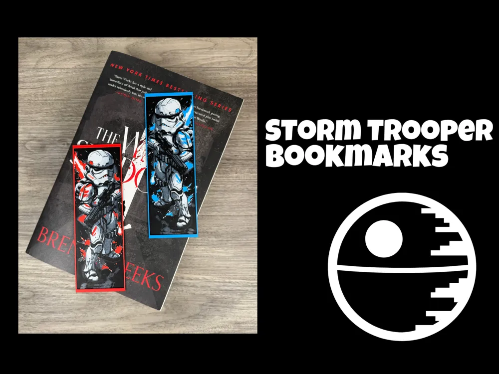 HueForge model: Storm Trooper Bookmarks by Canadian Gamer