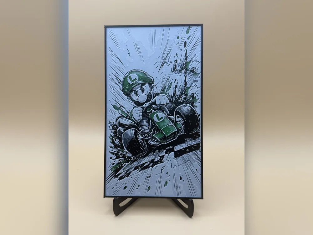 Luigi Kart HueForge Print Luigi Kart HueForge Print