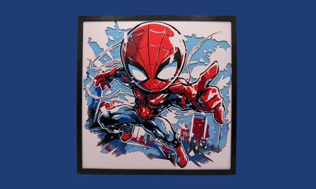 Spider-Man - Chibi Edition Hueforge by Canadian Gamer HueForge model: Spider-Man - Chibi Edition Hueforge by Canadian Gamer