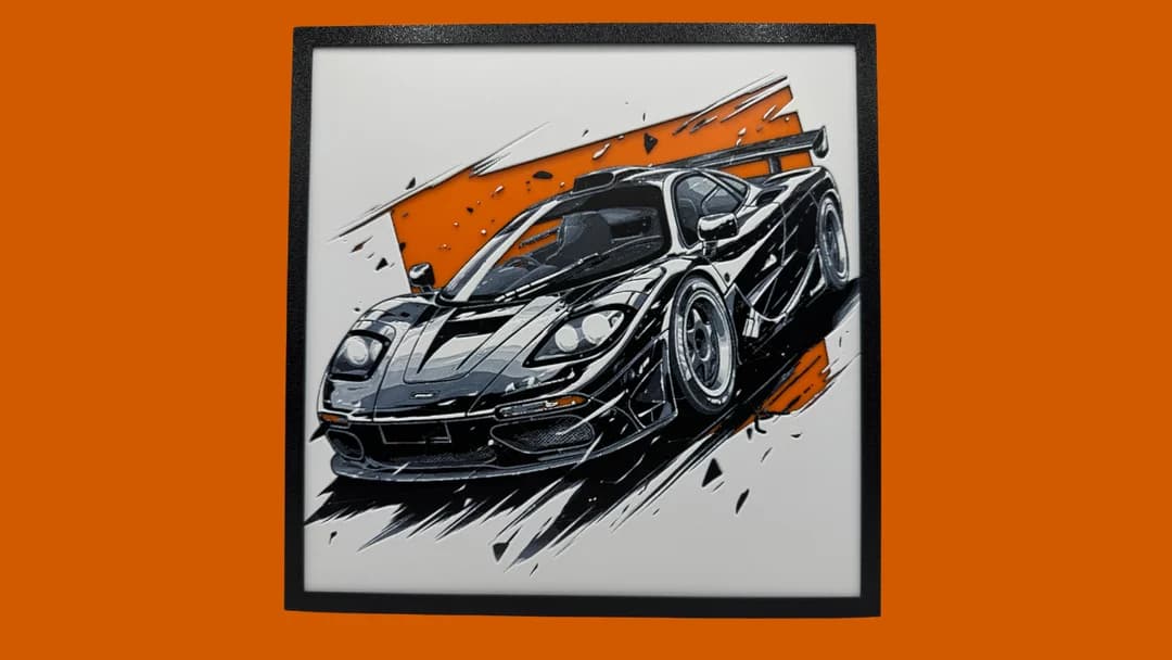 McLaren F1 - Hueforge by Canadian Gamer HueForge model: McLaren F1 - Hueforge by Canadian Gamer