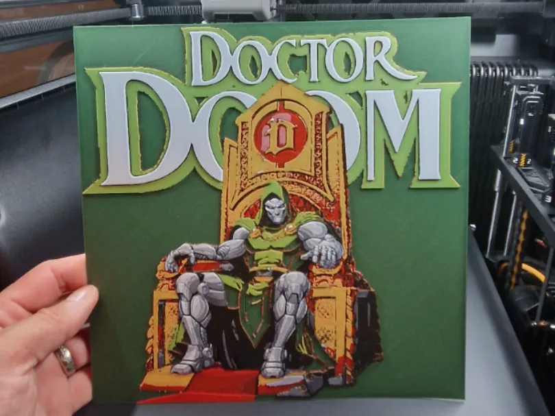 Doctor Doom Hueforge by Dakiren HueForge model: Doctor Doom Hueforge by Dakiren