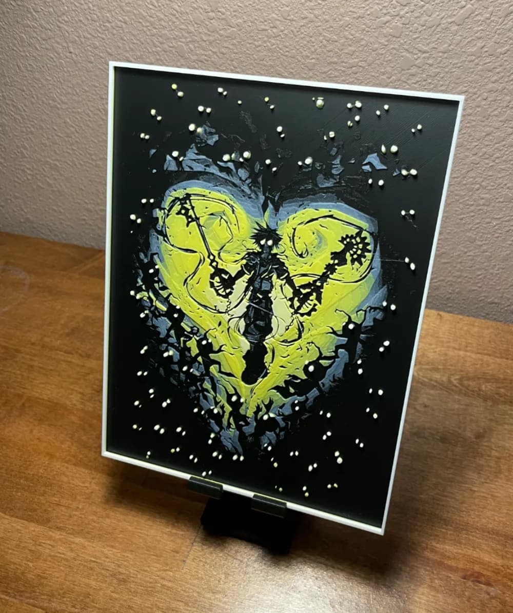 HueForge model: Hueforge - Kingdom Hearts - Heartless Sora by Cloudy Nostalgia