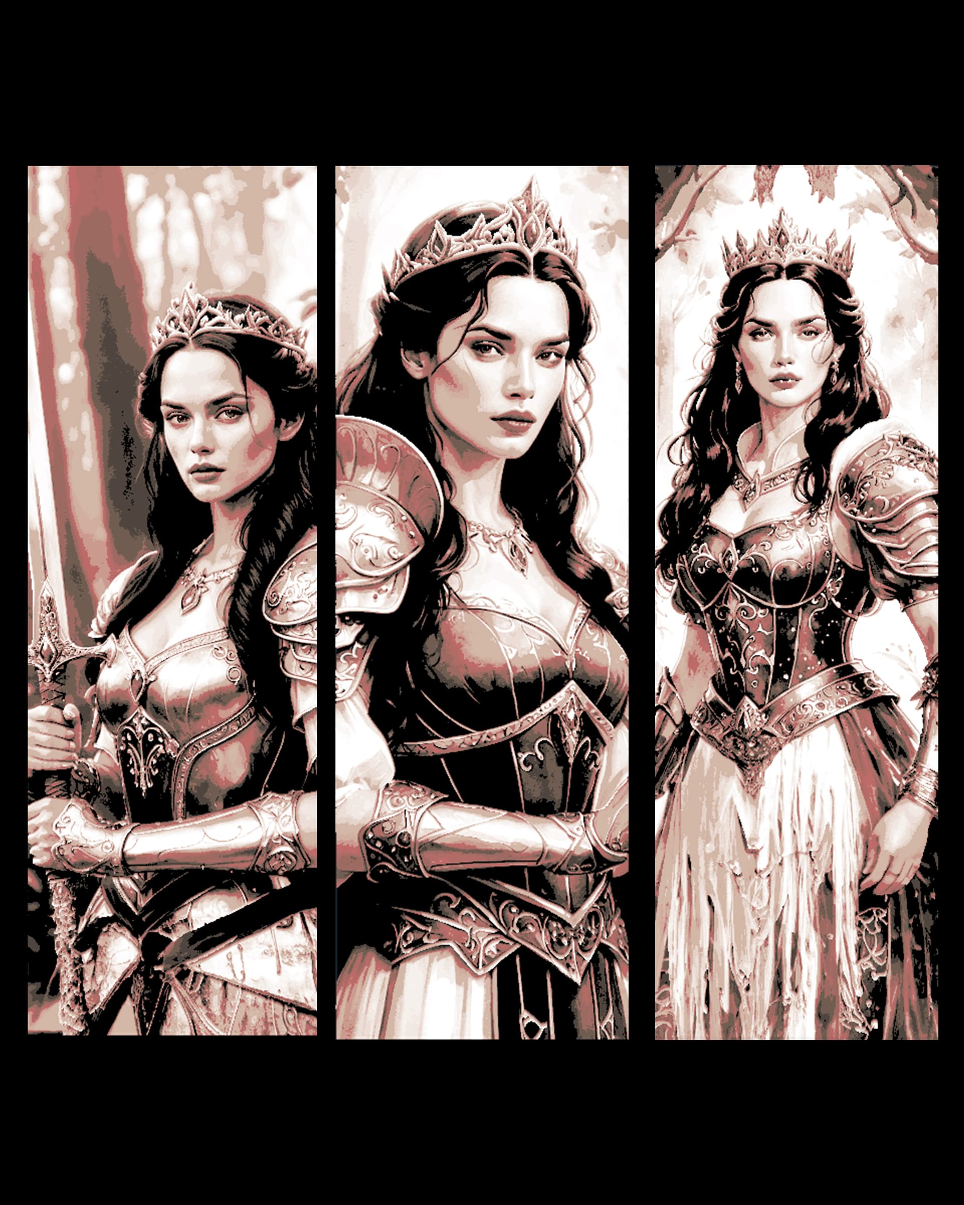 Princesses can fight too - Snow white in Armor - Set of bookmarks Princesses can fight too - Snow white in Armor - Set of bookmarks