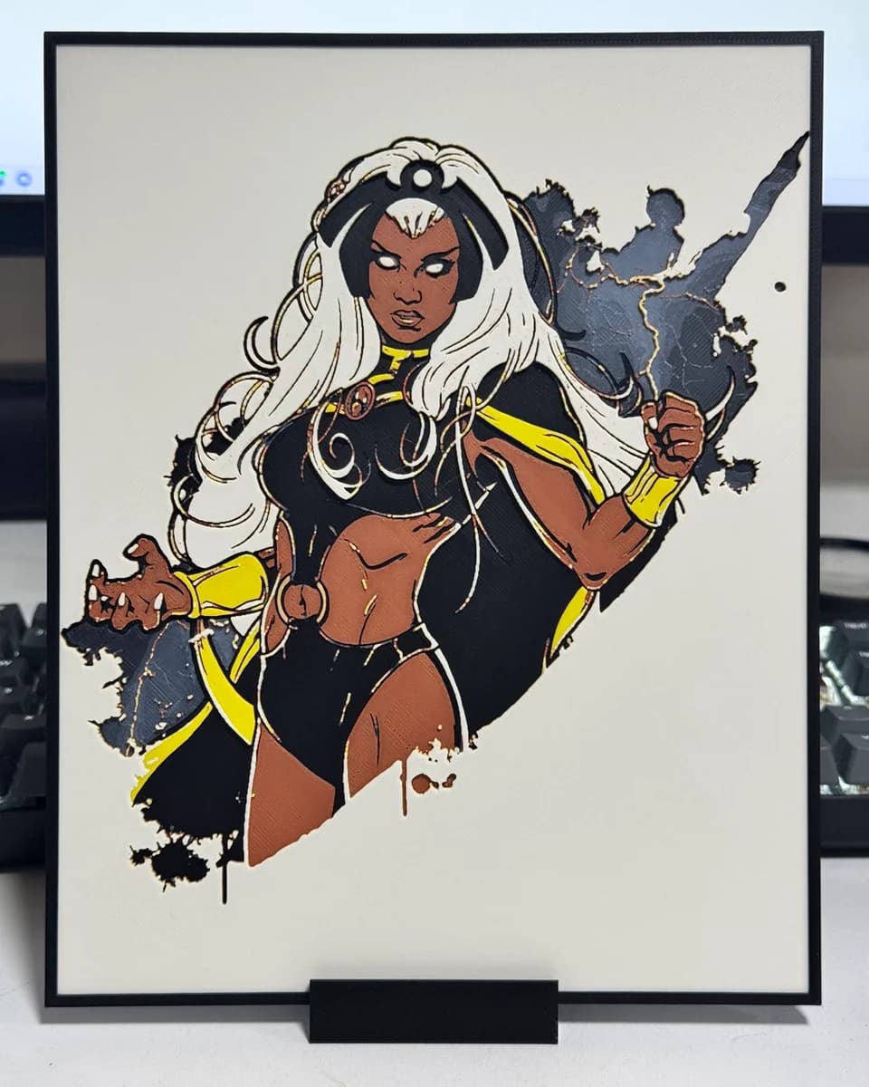 Storm by Strata Prints HueForge model: Storm by Strata Prints