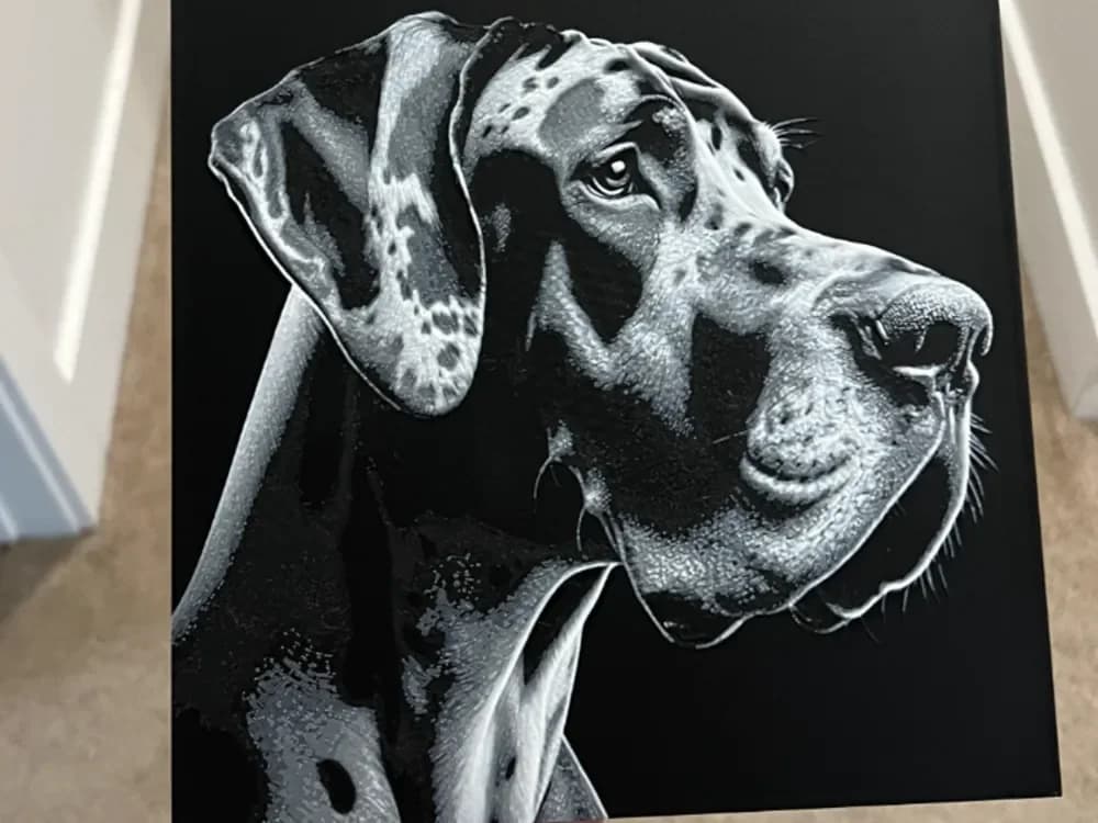 Great Dane Hueforge by RP47 Designs HueForge model: Great Dane Hueforge by RP47 Designs