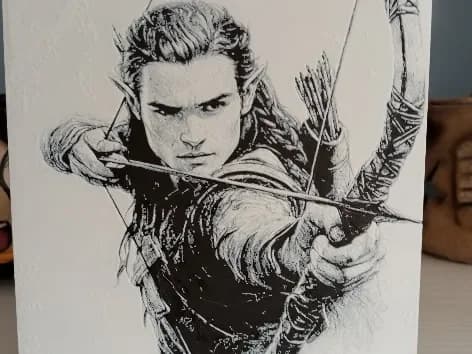 Hueforge Legolas by Litolunar HueForge model: Hueforge Legolas by Litolunar