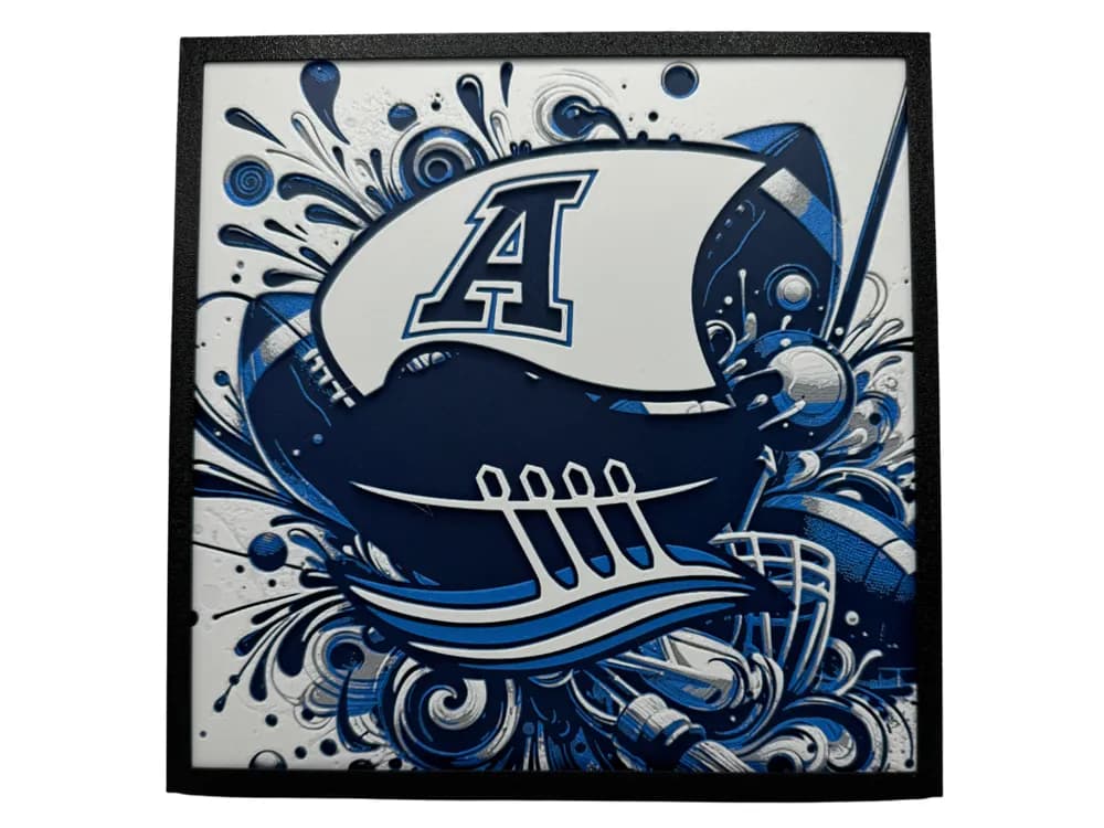 Toronto Argonauts - CFL Hueforge by Canadian Gamer HueForge model: Toronto Argonauts - CFL Hueforge by Canadian Gamer