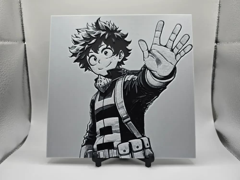 Deku My hero Academia by Kactus Fpv HueForge model: Deku My hero Academia by Kactus Fpv