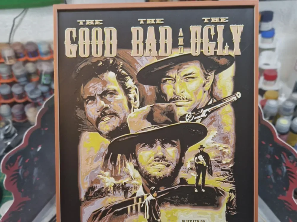 the good, the bad and the ugly Hueforge by Dakiren HueForge model: the good, the bad and the ugly Hueforge by Dakiren