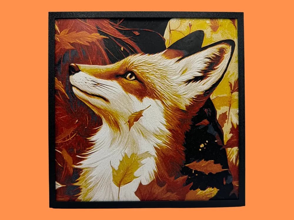 Autumn Fox Hueforge by Canadian Gamer HueForge model: Autumn Fox Hueforge by Canadian Gamer