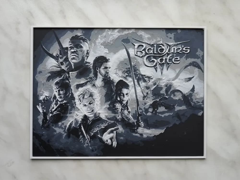 HueForge model: Baldur's Gate 3 - Hueforge by BeaN