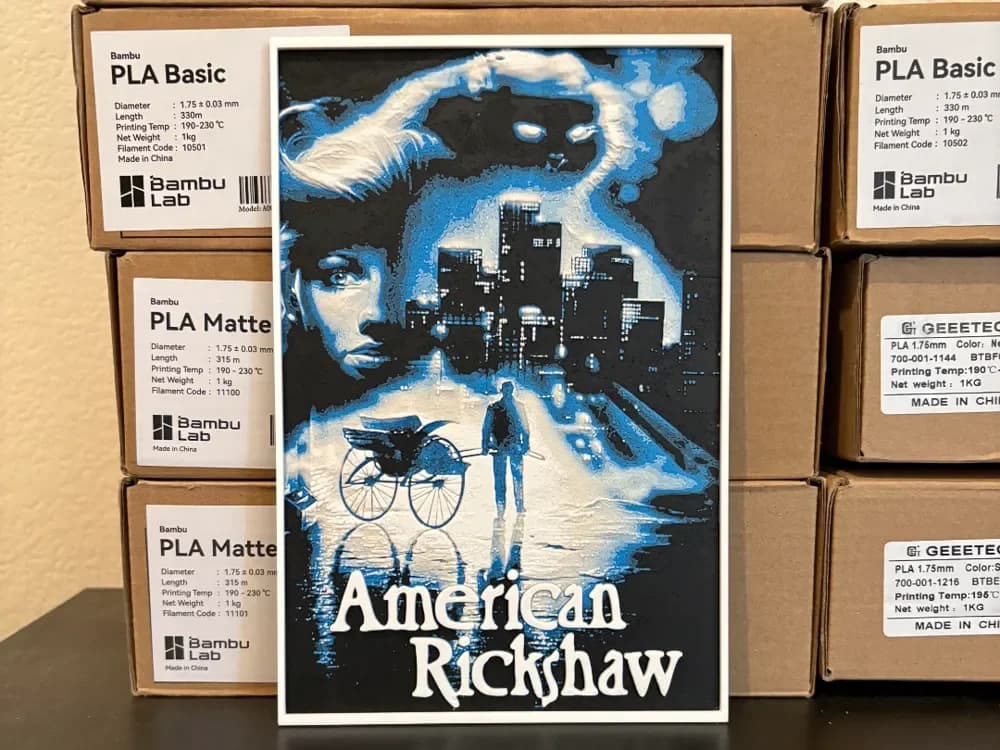 American Rickshaw Hueforge by Estiv HueForge model: American Rickshaw Hueforge by Estiv