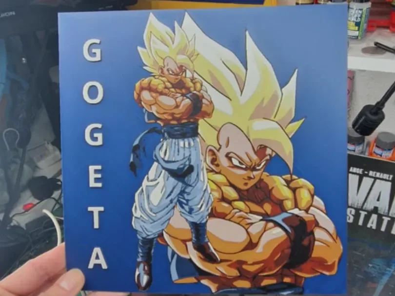 Gogeta Hueforge - Dragon Ball Z by Dakiren HueForge model: Gogeta Hueforge - Dragon Ball Z by Dakiren