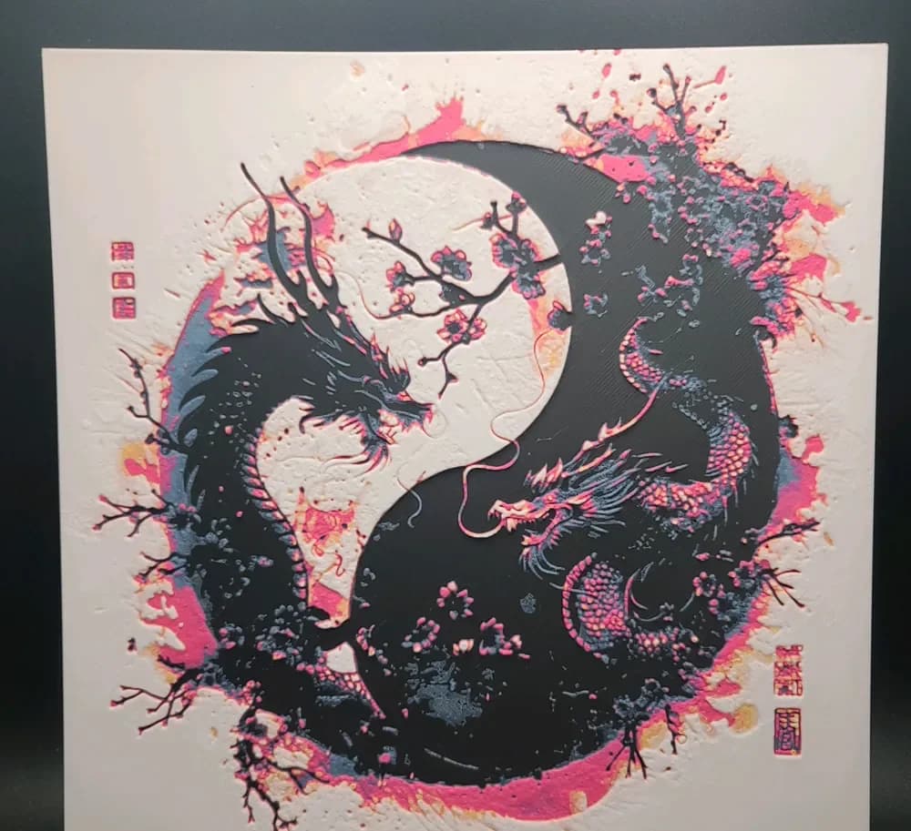 HueForge model: Yin Yang Dragon Hueforge by the_bearded_jedi