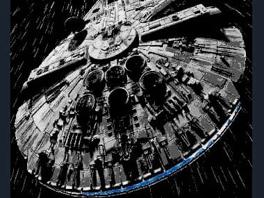 Star Wars Millenium Falcon Hueforge by 3DNesy HueForge model: Star Wars Millenium Falcon Hueforge by 3DNesy