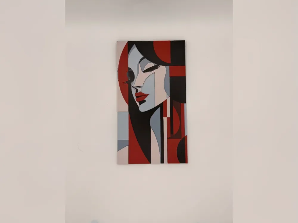 Deco Noir Red Muse hueforge print by Thadius HueForge model: Deco Noir Red Muse hueforge print by Thadius