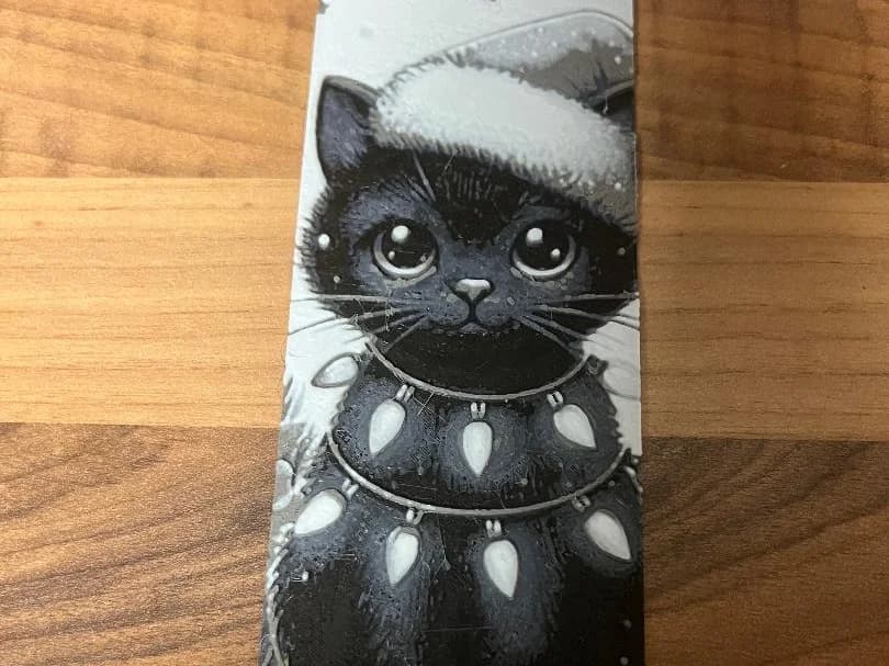 christmas santa cat bookmark christmas santa cat bookmark