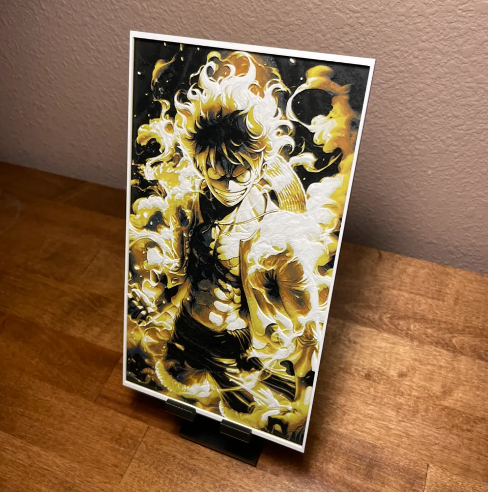 HueForge model: Hueforge - One Piece - Gold Luffy by Cloudy Nostalgia