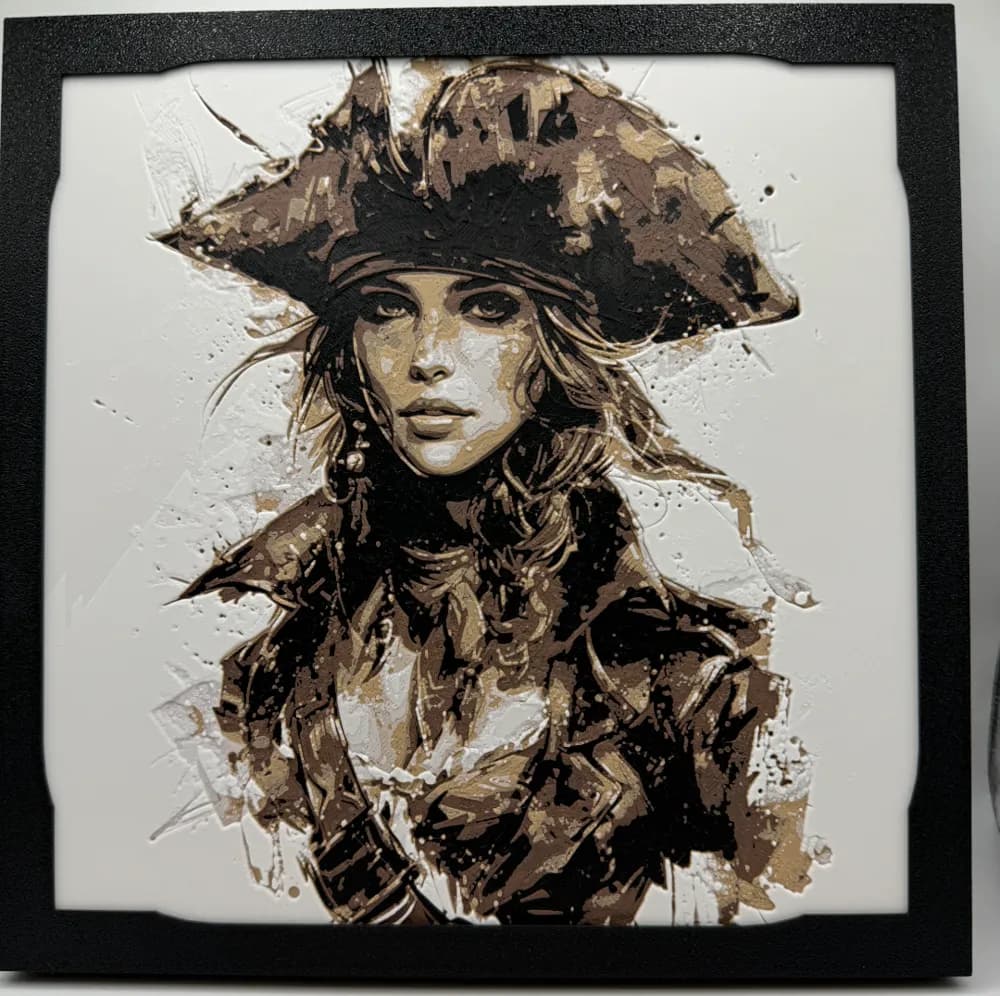 HueForge model: Pirate Queen Hueforge by Canadian Gamer